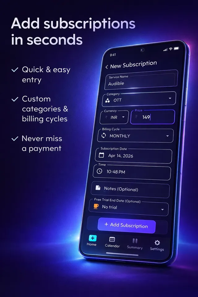 Add subscription
