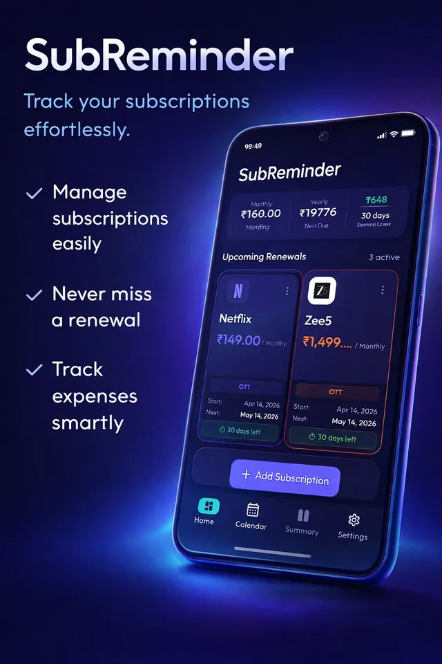Home dashboard